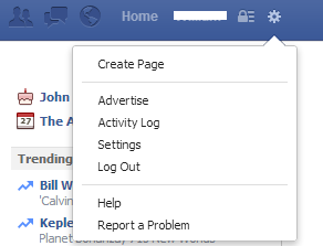 Facebook Activity Log