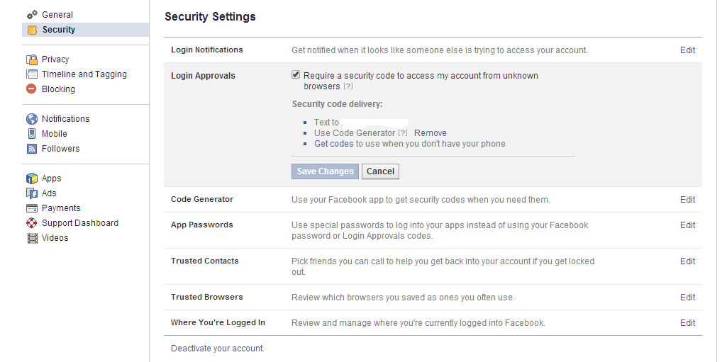 Facebook Security